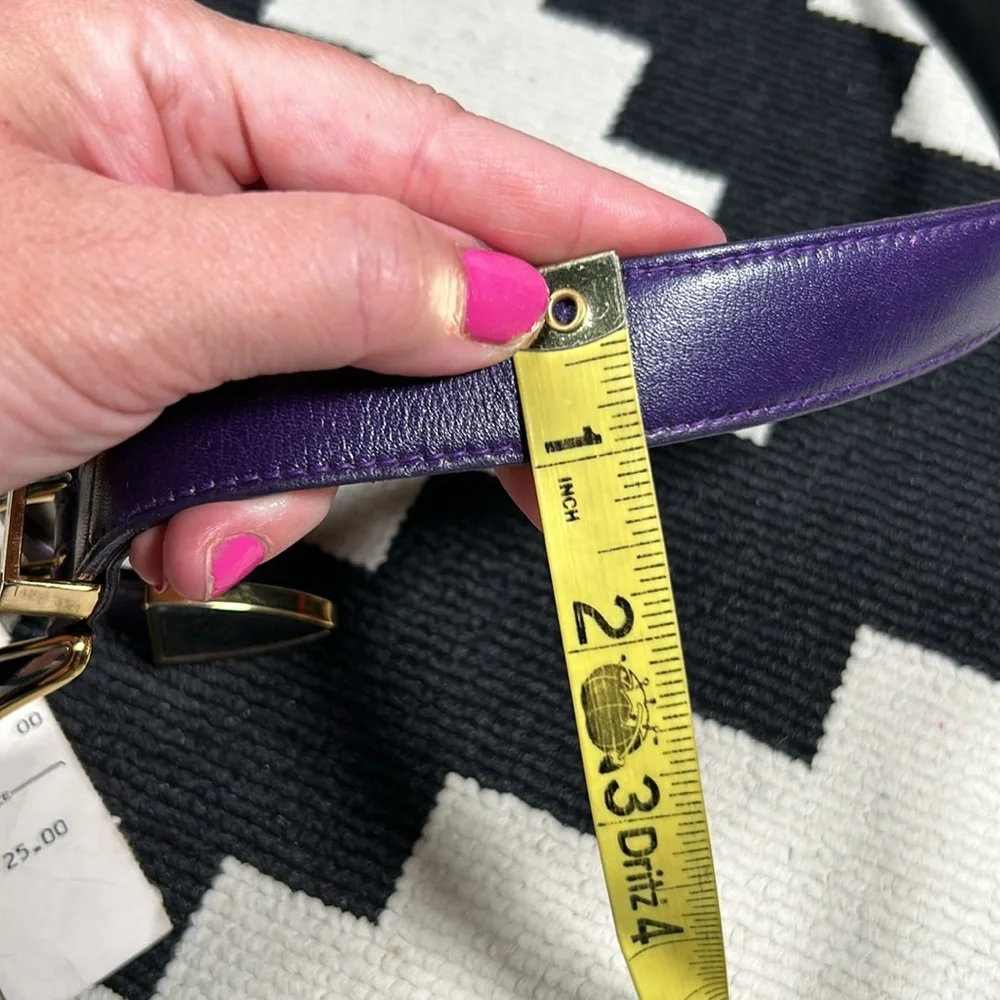 Fab, VINTAGE, NORDSTROM, purple leather belt!!